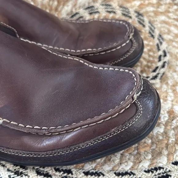 Cole Haan Brown Leather Slip-On Loafers Men’s 10 Comfort Casual Shoes