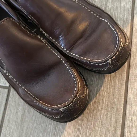 Cole Haan Brown Leather Slip-On Loafers Men’s 10 Comfort Casual Shoes