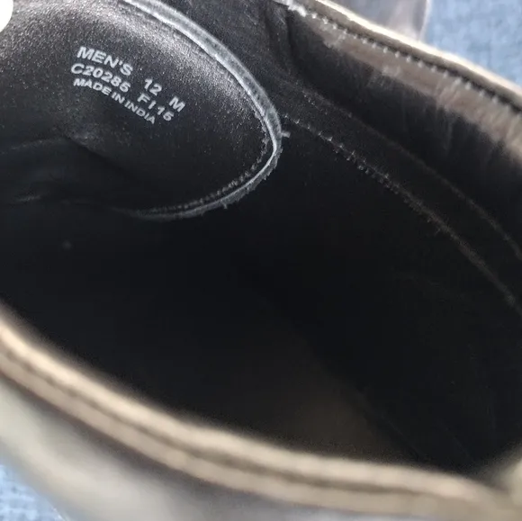Cole Haan Chukka Wing Tip C20285 Mens Black Leather Boots Size 12 M