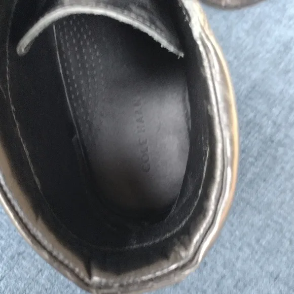 Cole Haan Chukka Wing Tip C20285 Mens Black Leather Boots Size 12 M