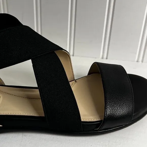 Cole Haan Grand Ambition Women's Mixed Media Flat Criss-Cross Sandals Size 6.5