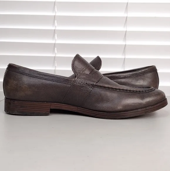 Cole Haan Grand Jefferson Leather Office Dress Penny Slip On Loafers Size 11