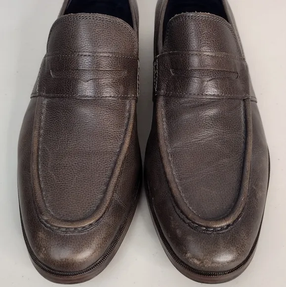 Cole Haan Grand Jefferson Leather Office Dress Penny Slip On Loafers Size 11