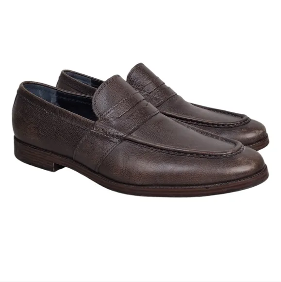 Cole Haan Grand Jefferson Leather Office Dress Penny Slip On Loafers Size 11
