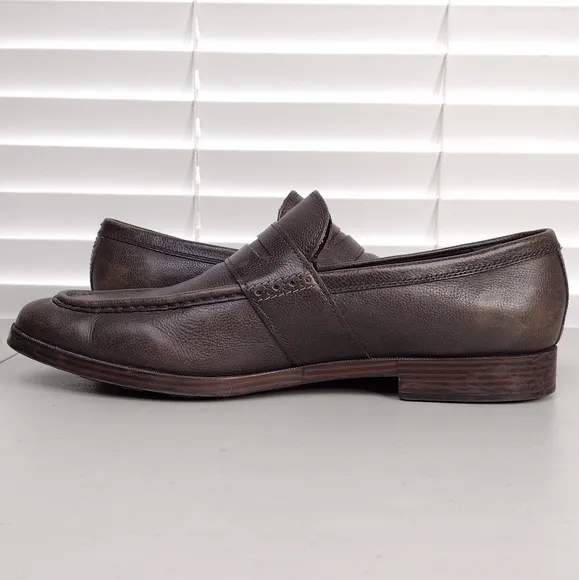 Cole Haan Grand Jefferson Leather Office Dress Penny Slip On Loafers Size 11