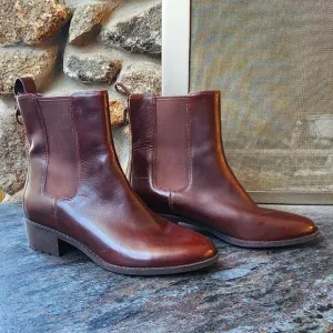 Cole Haan Grand OS Chelsea Madison Cognac Leather Waterproof Boots Size 10.5B