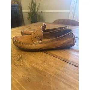 Cole Haan Grand Os Men's Wyatt Penny Driver Style C30966 Suede Brown Size 11.5