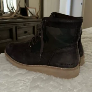 Cole Haan Grand.os Brown Camo Leather Boots
