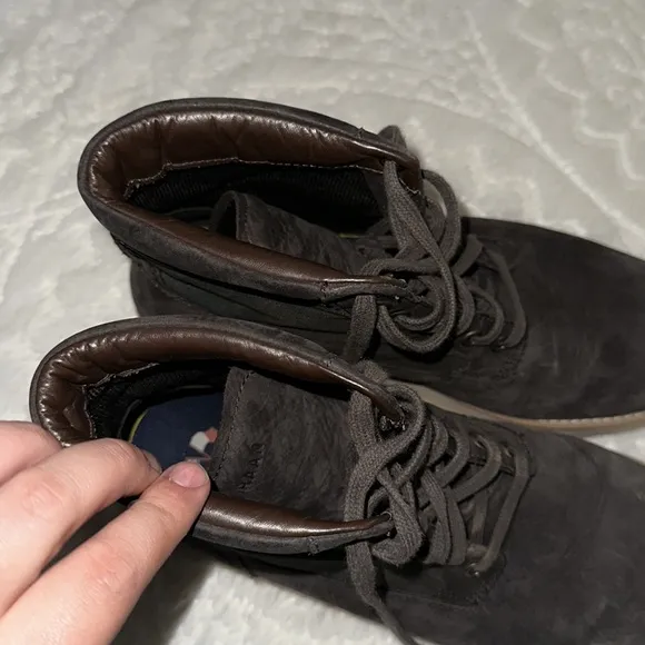 Cole Haan Grand.os Brown Camo Leather Boots