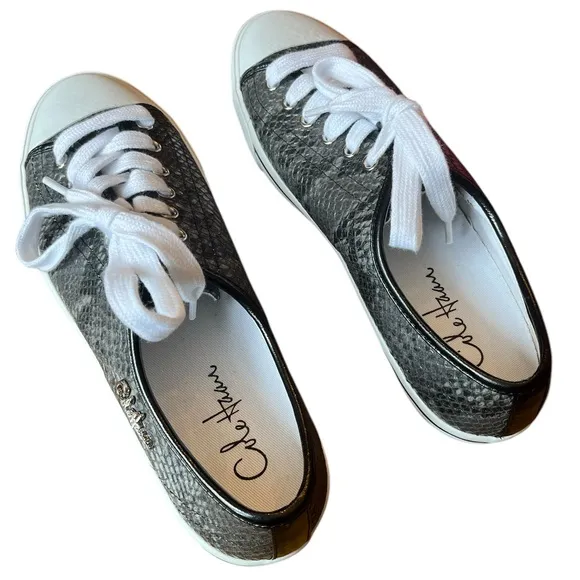 Cole Haan Laurie Air lace up snakeskin fashion sneakers 8
