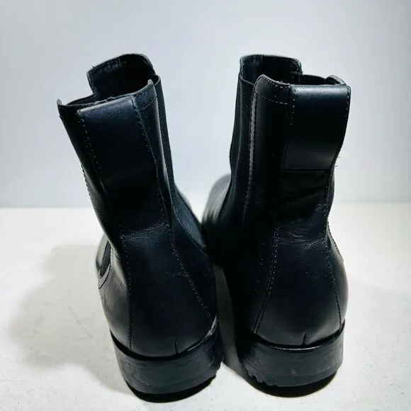 Cole Haan Mens 12 M Chelsea Boots Black Leather NikeAir