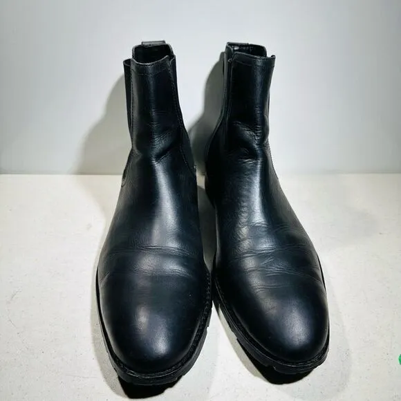 Cole Haan Mens 12 M Chelsea Boots Black Leather NikeAir