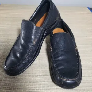 Cole Haan Mens 8.5 M Tucker Venetian Slip-On Loafers Black Leather Casual