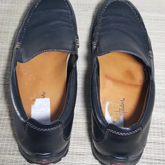 Cole Haan Mens 8.5 M Tucker Venetian Slip-On Loafers Black Leather Casual