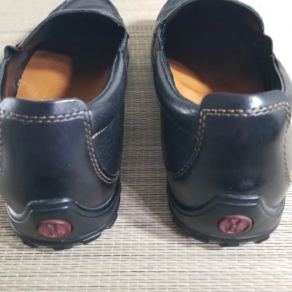 Cole Haan Mens 8.5 M Tucker Venetian Slip-On Loafers Black Leather Casual