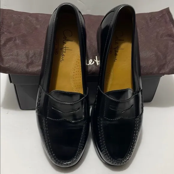 Cole Haan Men's Black Penny Pinch Loafers Sz 9M