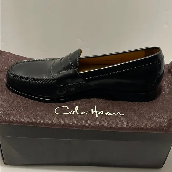 Cole Haan Men's Black Penny Pinch Loafers Sz 9M