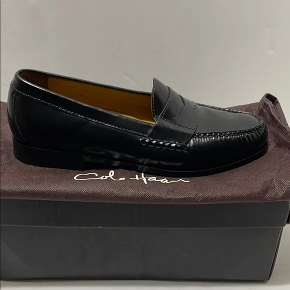 Cole Haan Men's Black Penny Pinch Loafers Sz 9M