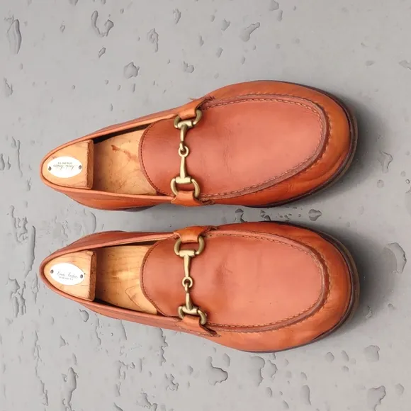 Cole Haan Men's Brown Leather Fairmont Bit Loafers Size 8.5M C13840
