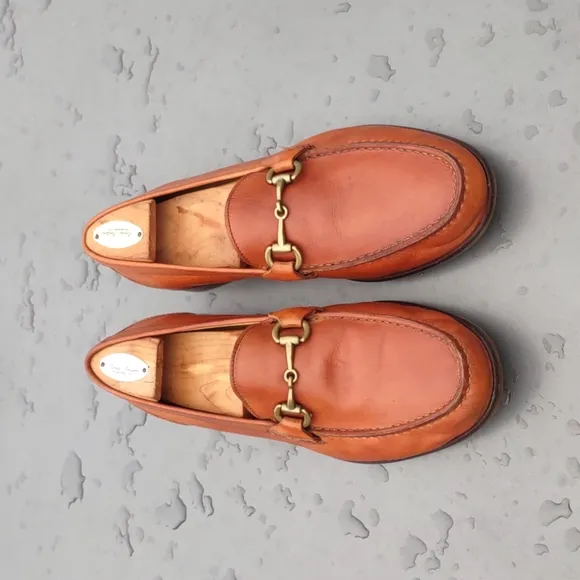 Cole Haan Men's Brown Leather Fairmont Bit Loafers Size 8.5M C13840