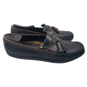 Cole Haan Men's Brown/Black Leather Saddle Tassel Loafers Size 10.5M (C07950)