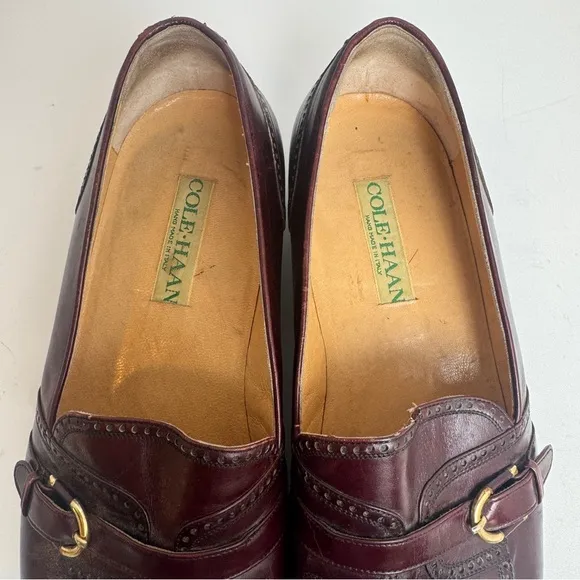 Cole Haan mens loafers 8 Italian leather made in Italy Vintage