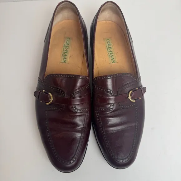 Cole Haan mens loafers 8 Italian leather made in Italy Vintage