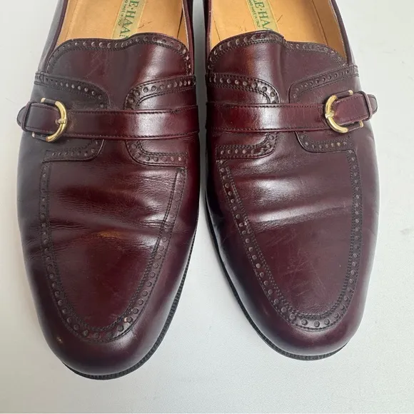 Cole Haan mens loafers 8 Italian leather made in Italy Vintage
