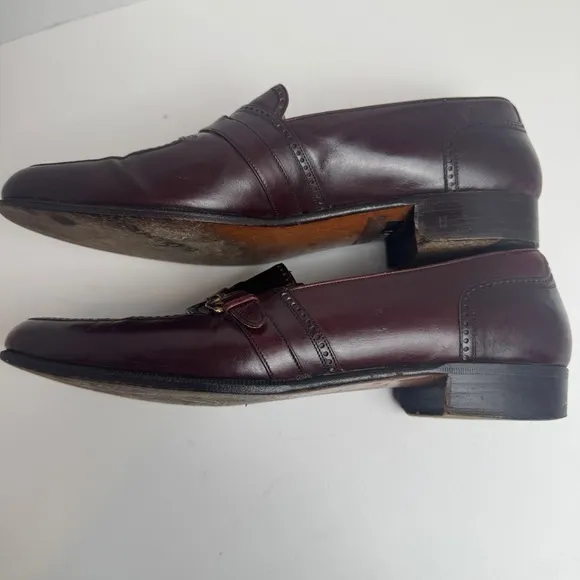 Cole Haan mens loafers 8 Italian leather made in Italy Vintage