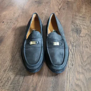Cole Haan Men's Memory Flex Comfort Dark Olive Green Suede Loafers Size 8