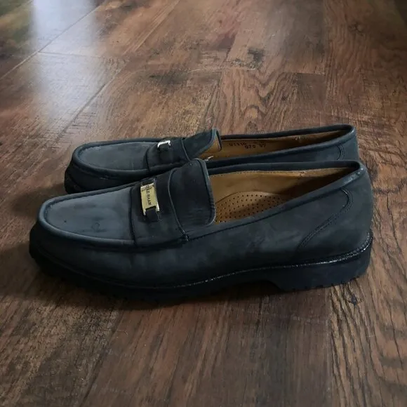 Cole Haan Men's Memory Flex Comfort Dark Olive Green Suede Loafers Size 8