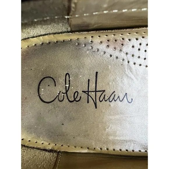 Cole Haan Mens Pinch Tassel Loafers US Size 10.5 D Burgundy Leather C02692