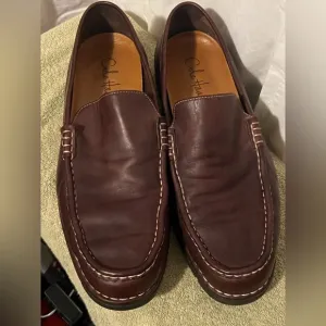 Cole Haan Mens Size 10.5 M Tucker Venetian Brown Loafer Moc Leather Loafers VGUC