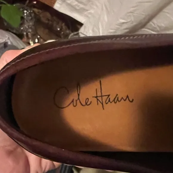 Cole Haan Mens Size 10.5 M Tucker Venetian Brown Loafer Moc Leather Loafers VGUC