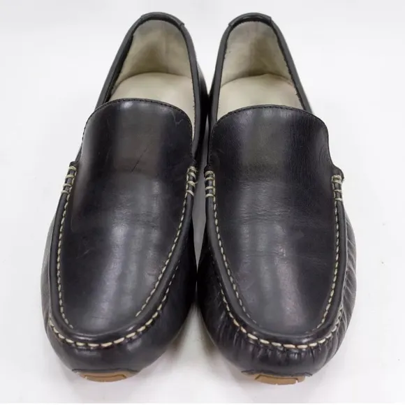 Cole Haan Mens US 10 M Somerset Venetian II Black Slip On Casual Loafers C11402