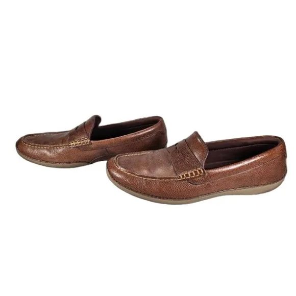 Cole Haan Motogrand Loafers Brown Leather Size:9.5