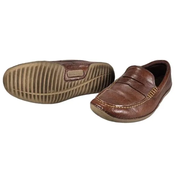 Cole Haan Motogrand Loafers Brown Leather Size:9.5