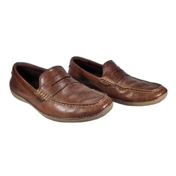 Cole Haan Motogrand Loafers Brown Leather Size:9.5