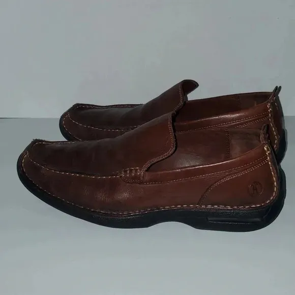 Cole Haan Nike Air Brown Leather Slip On Loafers Men's Size 10