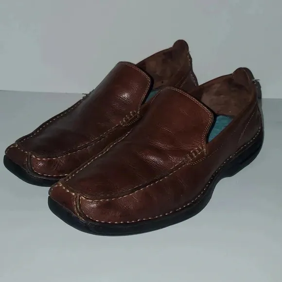 Cole Haan Nike Air Brown Leather Slip On Loafers Men's Size 10