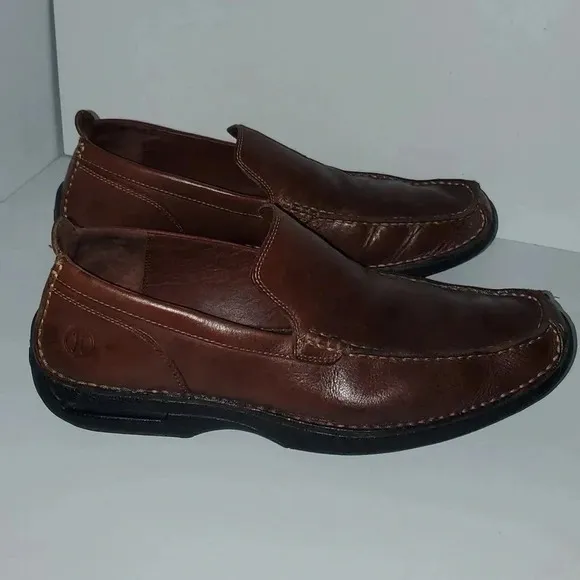 Cole Haan Nike Air Brown Leather Slip On Loafers Men's Size 10