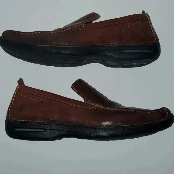 Cole Haan Nike Air Brown Leather Slip On Loafers Men's Size 10
