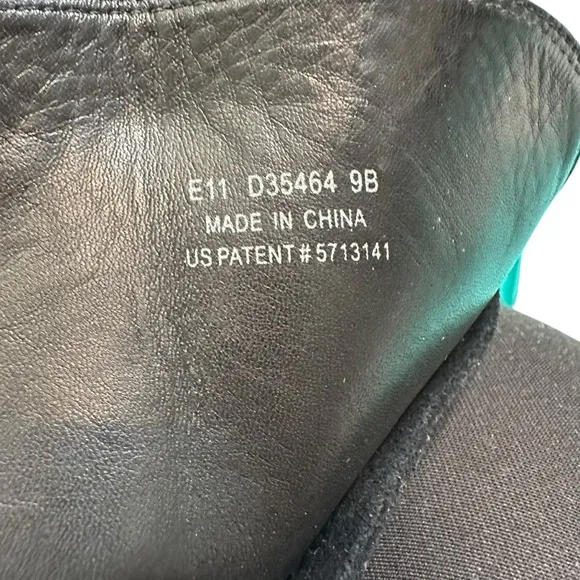 Cole Haan Nike Air Whitley Black Leather Over the Knee Boots| Size 9