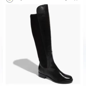 Cole Haan Nike Air Whitley Black Leather Over the Knee Boots| Size 9