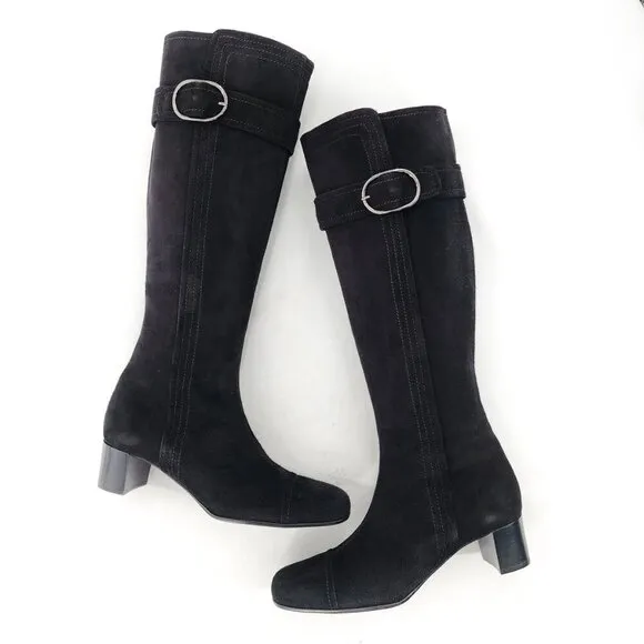 COLE HAAN NWOB Oriana Suede Knee-High Tall Boots Zip