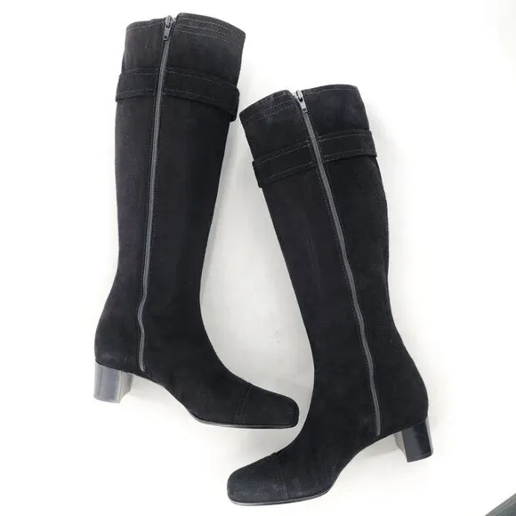 COLE HAAN NWOB Oriana Suede Knee-High Tall Boots Zip