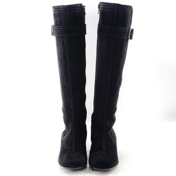 COLE HAAN NWOB Oriana Suede Knee-High Tall Boots Zip