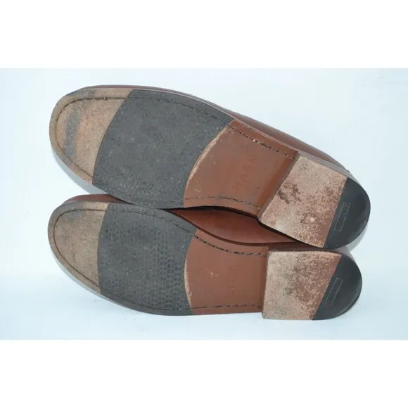 Cole Haan Pinch Grand C12760 Penny Loafers Men's 8 M Brown Leather Slip-On Shoes