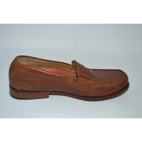 Cole Haan Pinch Grand C12760 Penny Loafers Men's 8 M Brown Leather Slip-On Shoes
