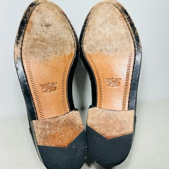 COLE HAAN Shoes Men's 9 D Black Leather Dress Kiltie Tassel Loafers USA